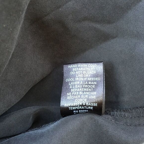 ANTHROPOLOGIE Drew Faux-Wrap Blouse Black S - Picture 7 of 7